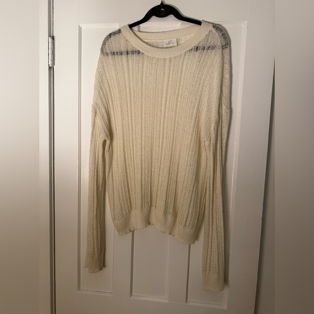 Oversized See-through sweater/cover up